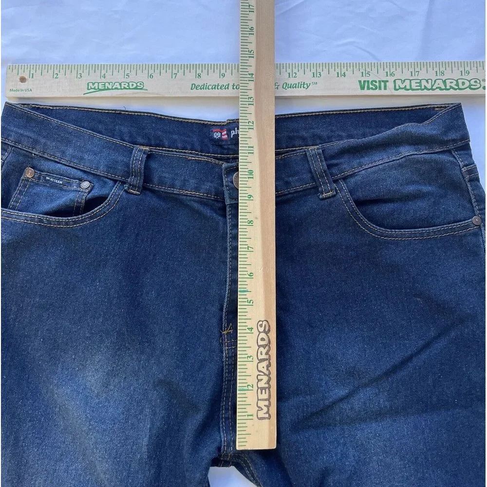 Phat Farm Men's Skinny Fit Stretch Jeans‎ Dark Wash Sz 38x32